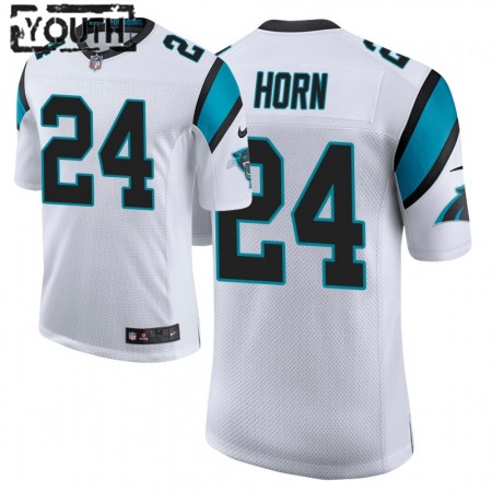 Maillot Enfant Carolina Panthers Jaycee Horn 24 Nike Blanc 2021 NFL Draft